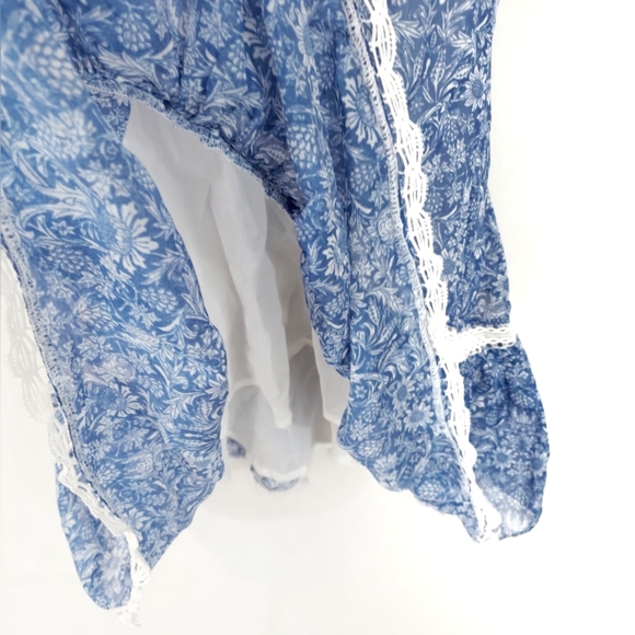 💙🌻🦋 NWT Love Sam Silk "Dream Floral" Dress XS 💙🌻🦋 - Picture 9 of 10